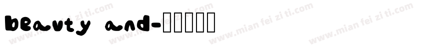 beauty and字体转换